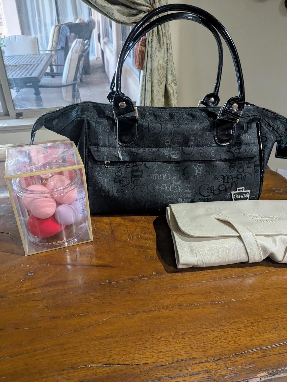 Black Caboodle Envy Makeup Bag & Addl Makeup Brush Holder With Beauty Bundle - Picture 6 of 13